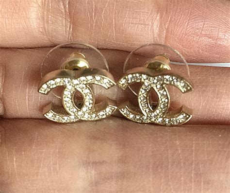 chanel stud earrings fake|genuine Chanel earrings.